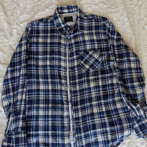Rag & Bone Flannel Shirt Blue and White